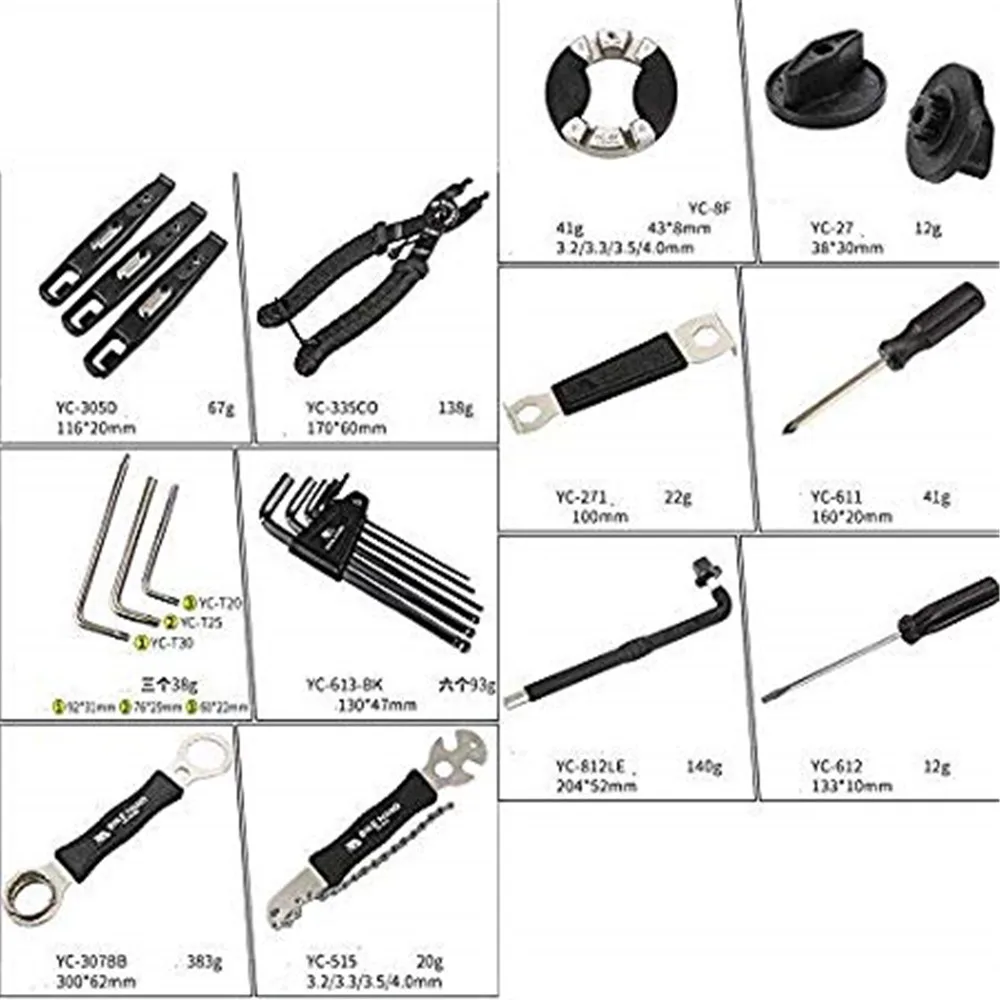 Набор инструментов для ремонта велосипеда из сплава 18 в 1, набор коробок, набор инструментов для ремонта цепи шин MTB, набор гаечных ключей с шестигранной отверткой, велосипедные инструменты