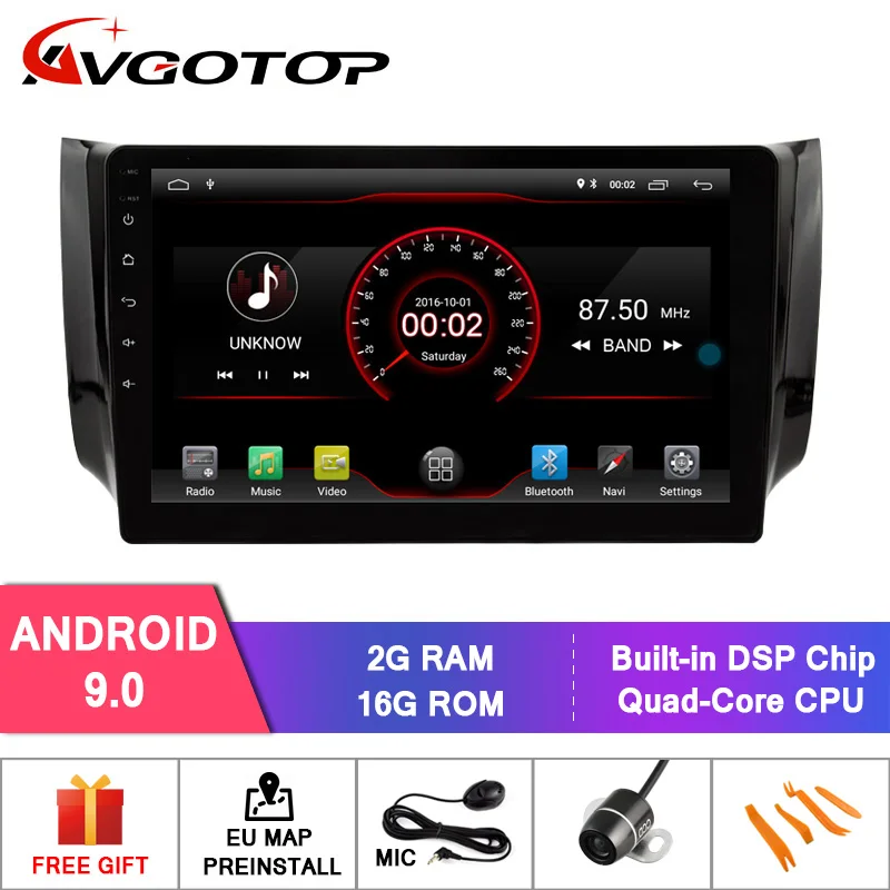 Clearance AVGOTOP Android 9 Bluetooth GPS Car Radio DVD Player For NISSAN SYLPHY 2012-2016 (Fit for car with back camera) 0 Clearance AVGOTOP Android 9 Bluetooth GPS Car Radio DVD Player For NISSAN SYLPHY 2012-2016 (Fit for car with back camera) 0