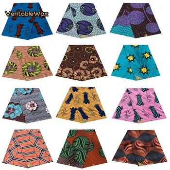 

2020 Ankara Africa printed batik fabric Veritablewax patchwork sewing dress material artwork accessory 100% polyester