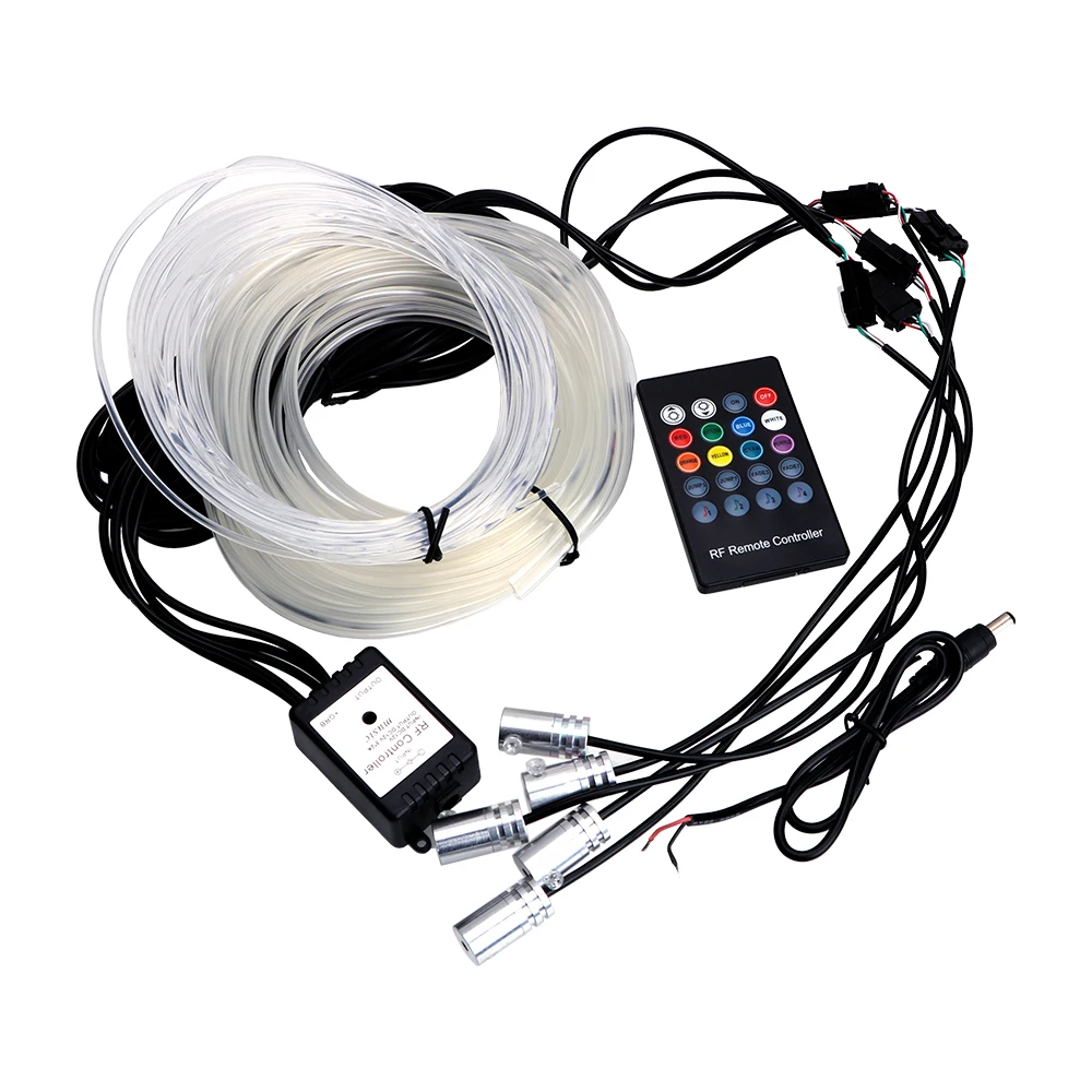 LEEPEE Fiber Optic Atmosphere Lamps Ambient Lamp App Control 6 Meter Car Interior Light Remote Control RGB Auto Decorative Light LEEPEE Fiber Optic Atmosphere Lamps Ambient Lamp App Control 6 Meter Car Interior Light Remote Control RGB Auto Decorative Light
