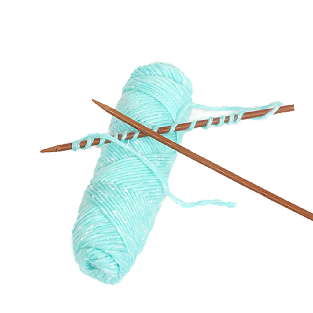 Хлопчатобумажная пряжа ручная вязка крючком детский шарф свитер футболка в горошек Толстый кашемир шерстяная пряжа цветная нить линия Para Tejer