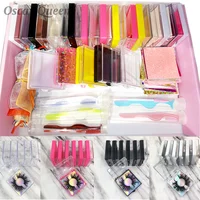 Lash Boxes Packaging Bulk 15-25mm Mink Eyelashes Box Package Wholesale 3D Lashes Box Cases Custom Lash Boxes Packaging With LOGO 1