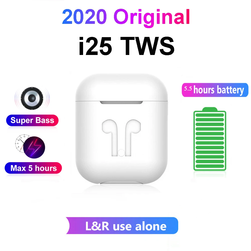 

The original i25 TWS mobile phone peripherals are suitable for tablets Xiaomi Samsung PK W1 chip i7s i30 i12 i11 i9s