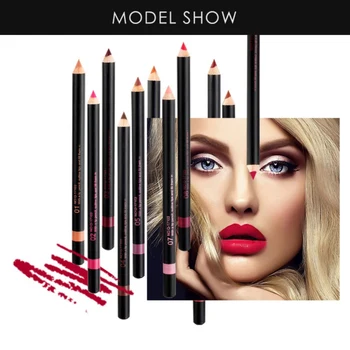 

12 Pcs Lip Liner Pencil Set Long Lasting Waterproof Smooth Matte Lip Pencil Kit Makeup Lip Liner