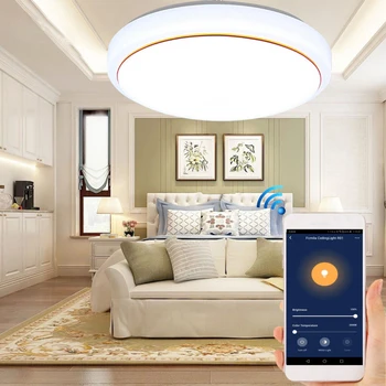 

48W AC85-265V Smart Led Ceiling Light Led Ceiling Light Lamps Bedroom Living Room Lamp Work With Alexa Echo Google Home