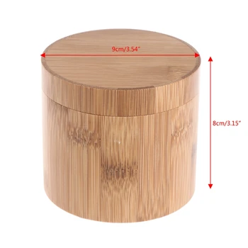 

Elegant Bamboo Watch Gift Box Jewelry Display Cylindric Storage Case With Pillow Drop Ship W2952001