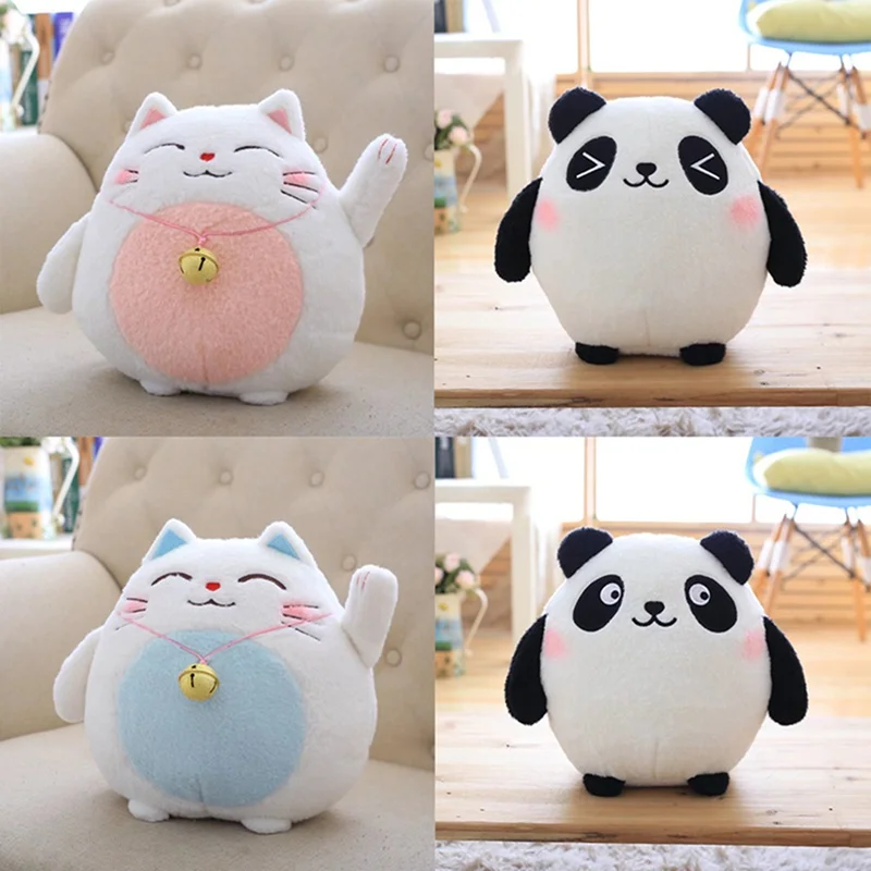 1 шт. панда плюшевые животные куклы игрушки милый уголь Lucky Cat фигурка плюшевые игрушки Детский подарок на день рождения
