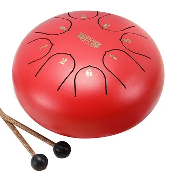 

Nature Steel Drum Kit Tongue Drum 6 Inch 8 Tune Steel Hand Pan Drum Tank Drum Percussion Instruments Handpan Gift YA88
