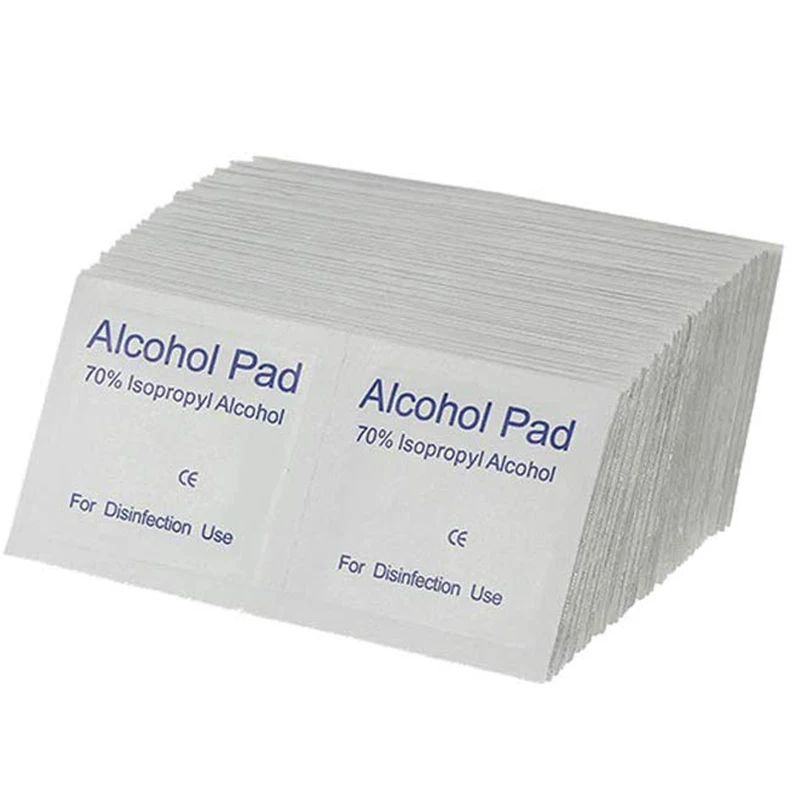 

1000Pcs/Lot Alcohol Prep Swap Pad Wet Wipe For Antiseptic Skin Cleaning Care Jewelry Mobile Phone Clean