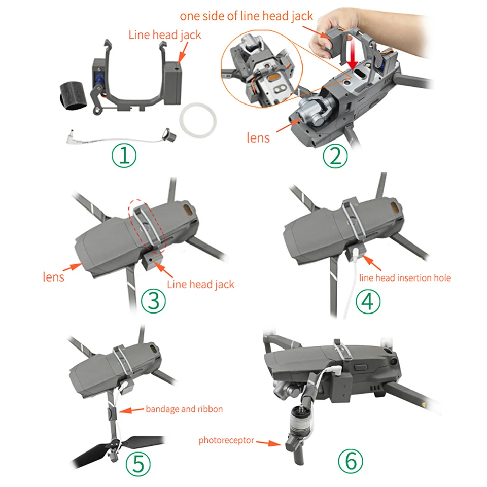 Для DJI Mavic 2 Pro/Zoom Drone легкое устройство падения Система дистанционного доставки аварийное спасение свадебный подарок Airdrop