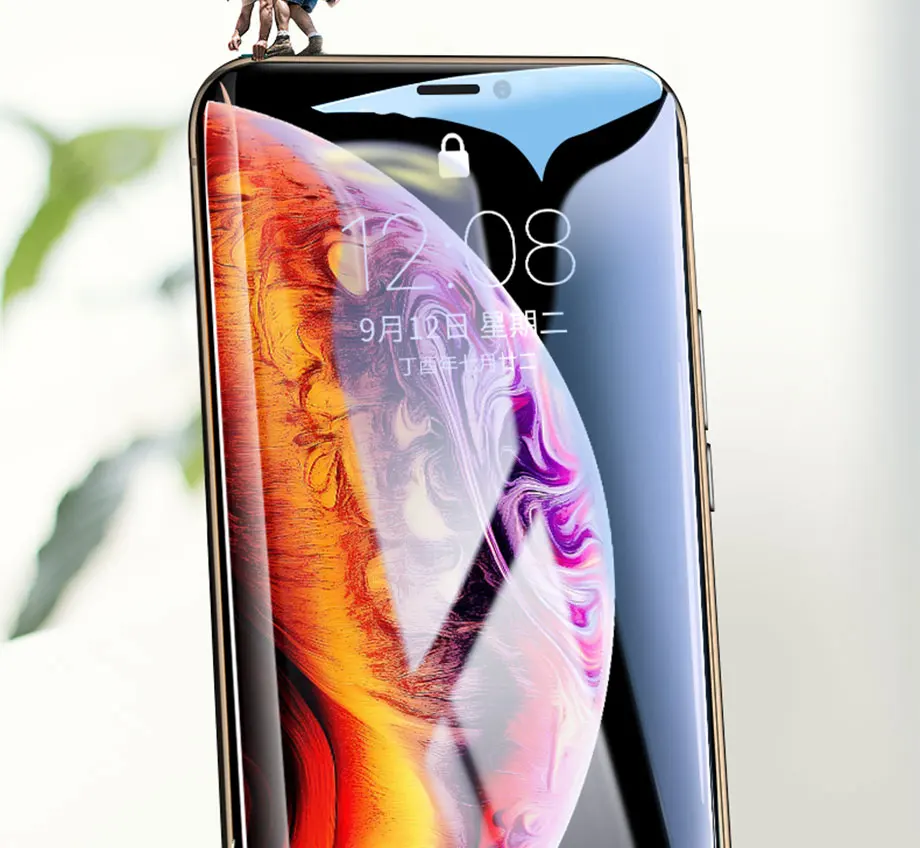2 шт Полное покрытие защитное стекло для iPhone 11 Pro Max Закаленное стекло пленка на iPhone X XR XS Max 6 7 8 Plus защита экрана