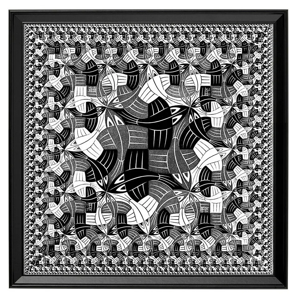 Escher Carree Art Print Poster Dipinti Ad Olio Su Tela Per La Decorazione Domestica Wall Art