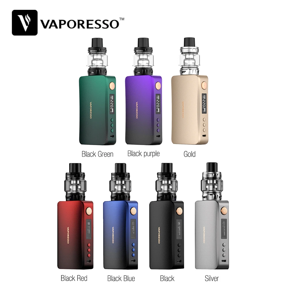 Новый цвет! Набор для вейпа Vaporesso GEN вейп с боксмодом 220 Вт и баком SKRR 8 мл катушкой QF