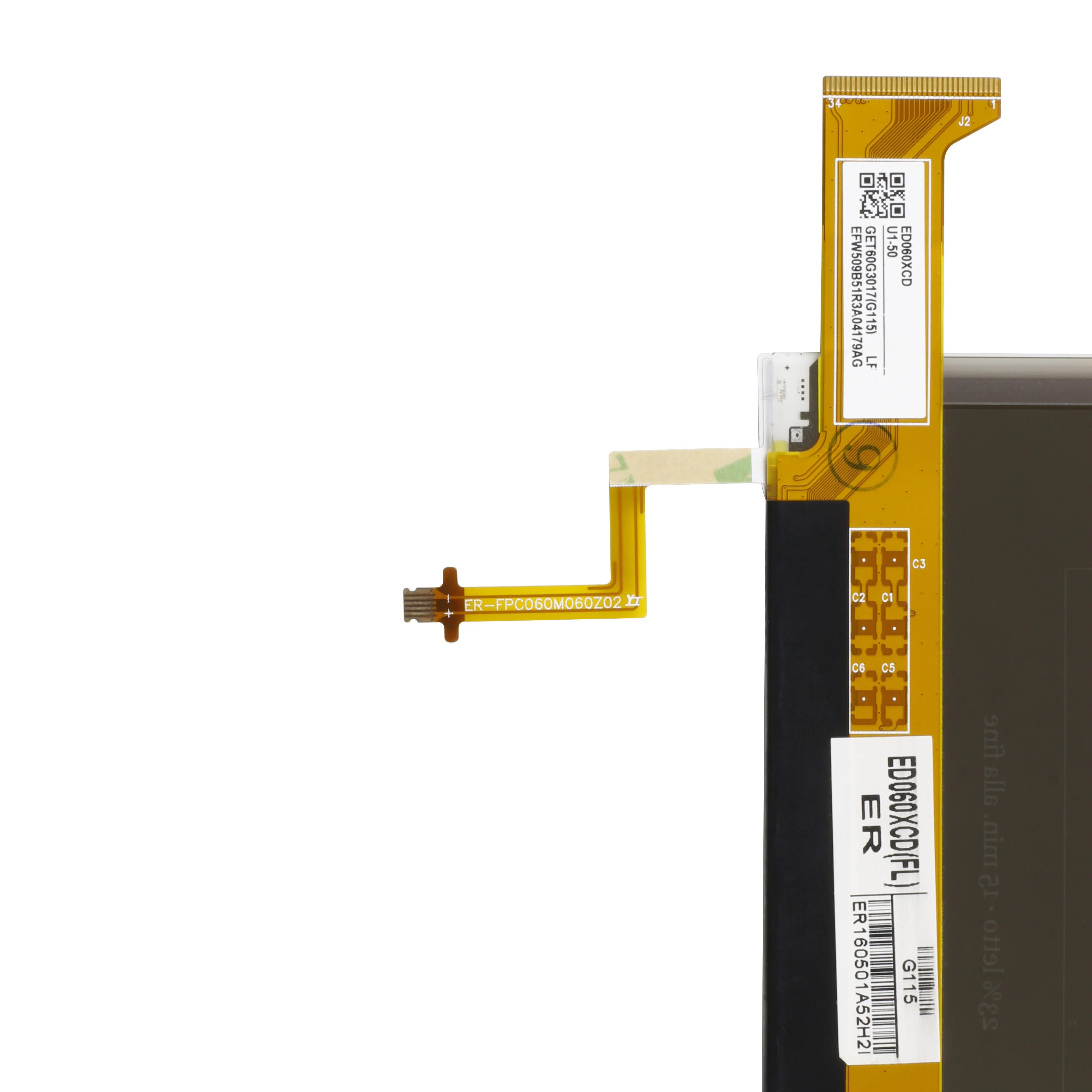 Tela Plana Lcd Tamanhos 34pin Eink para Pocketbook 616 Base Lux Pb616 Painéis e LCDs p/ tablet - Imagem 3
