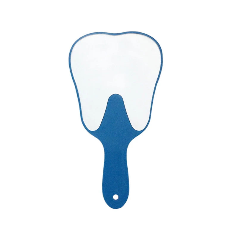 Чистящие зеркала для зубов, уход за полостью рта, стоматологические инструменты, инструмент для проверки рта в форме зубов, зеркало EY669 - Цвет: Blue