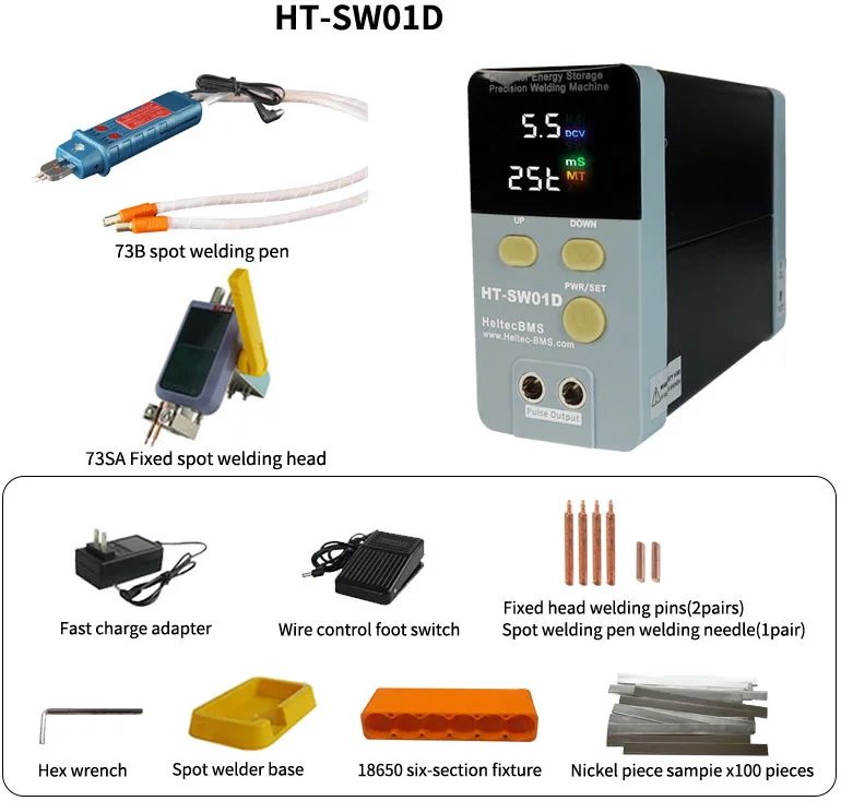 Capacitor Storage Battery Spot Welding Machine 11.6KW 12KW Portable Small Spot Welder  LED Digital Display 0.5mm thickness weld soldering stations Welding Equipment