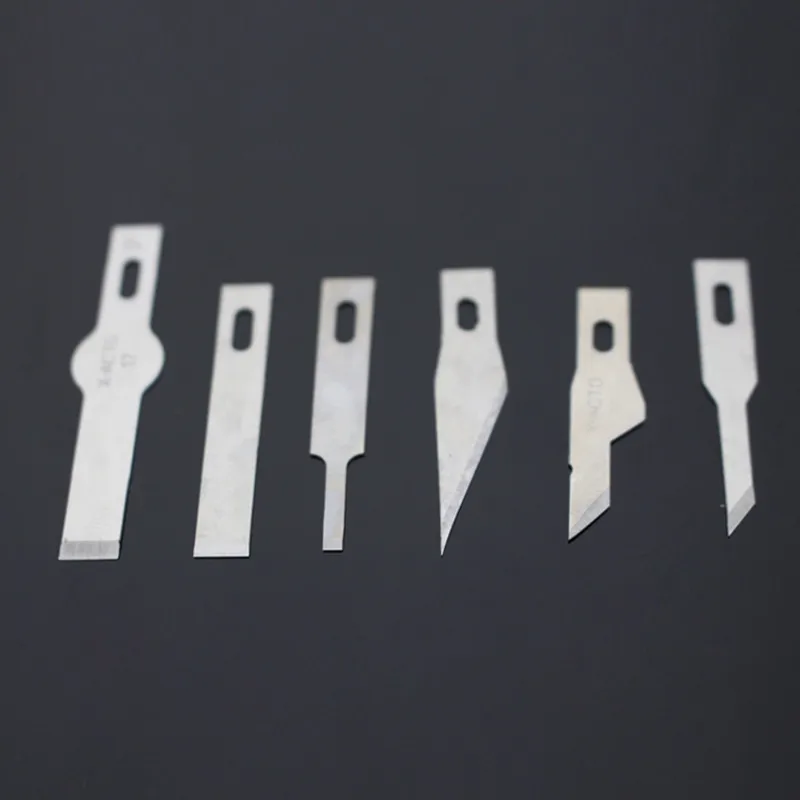 10PCS/box BSD Stainless Steel Blade Art Engraving Cutting Film Mobile Phone Glue Removal Repair Tools trimming blade cutting tool