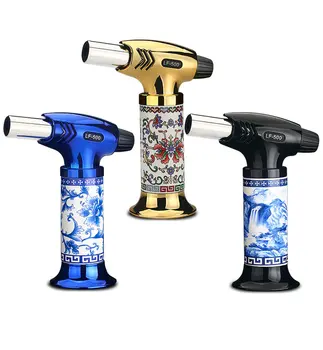 

NEW Kitchen OutdoorBBQLighter Torch Turbo Pipe Gas Jet Lighters Butane Cigarette 1300 C Spray Gun Cigar Windproof 3 Nozzles Fire