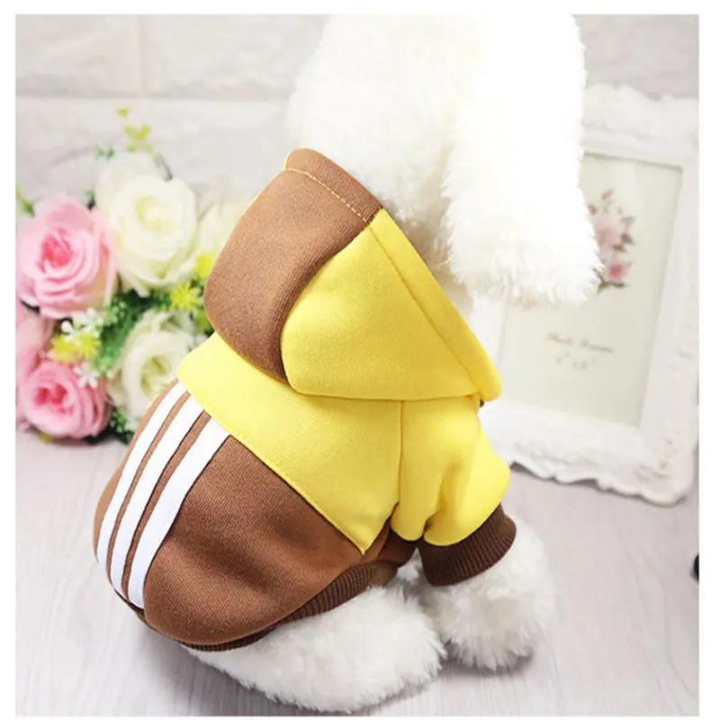 Новая одежда для собак осенне зимняя мягкая толстовка с капюшоном теплая осенняя