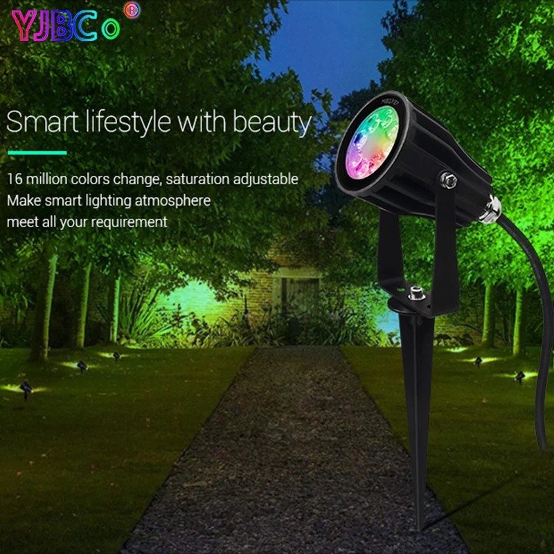 Miboxer 6 Вт RGB + CCT умный светодиодный садовый светильник FUTC04 AC100 ~ 240 В IP66