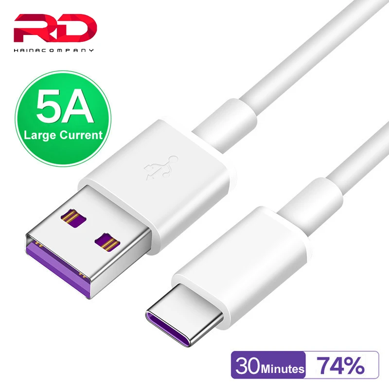 5A USB Type-C Дата-кабель для Huawei P30 P20 Pro P10 Mate 20 размеры 9 и 10 быстрой зарядки USB-C зарядное