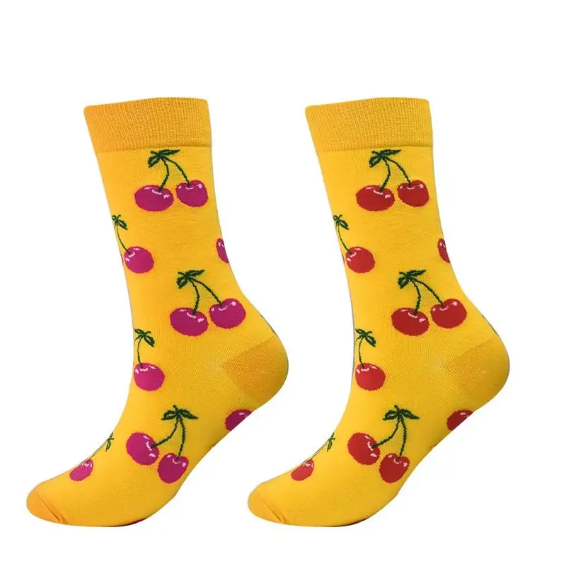 Фиолетовые носки с ананасами - Цвет: 07