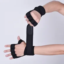 Стиль Тяжелая Атлетика Фитнес перчатки износостойкие противоскользящие силикагель спортивный браслет Гантели Половина пальцев перчатки ладони