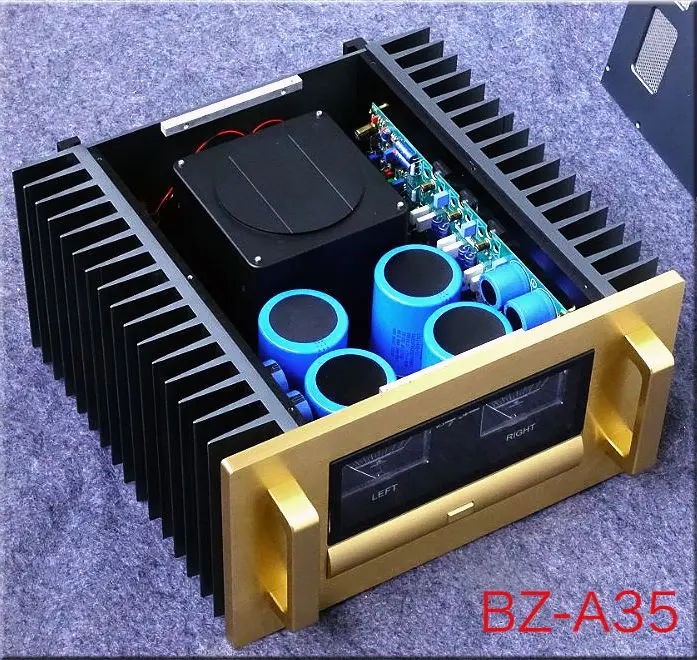 Full aluminum DIY A15/A35/A65  power amplifier chassis class A enclosure big heatsink HIFI VU header box