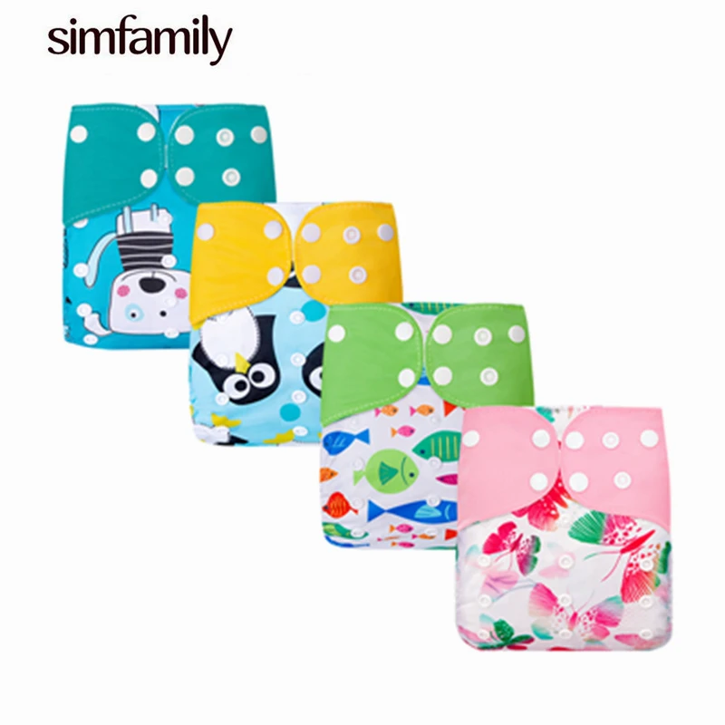 [Simfamily] 1PC reutilizables uno tamaño bolsillo ajustable bebé pañales de tela Interior de pañal de tela lavable