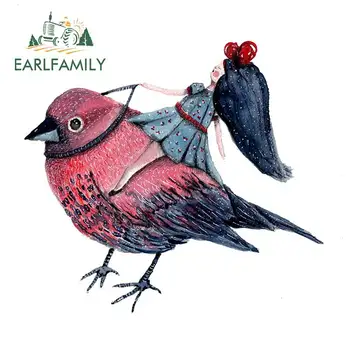 

EARLFAMILY 13cm x 11.8cm for Children's Strange Motorcycle Car Sticker Bumper Window Fashion Occlusion Scratch Personality Decal