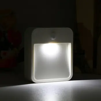 

Hot 0.5W Motion Activated Cordless sensor light Led infrared sensor lamp small night light wall lamp bed-lighting Free Ship New