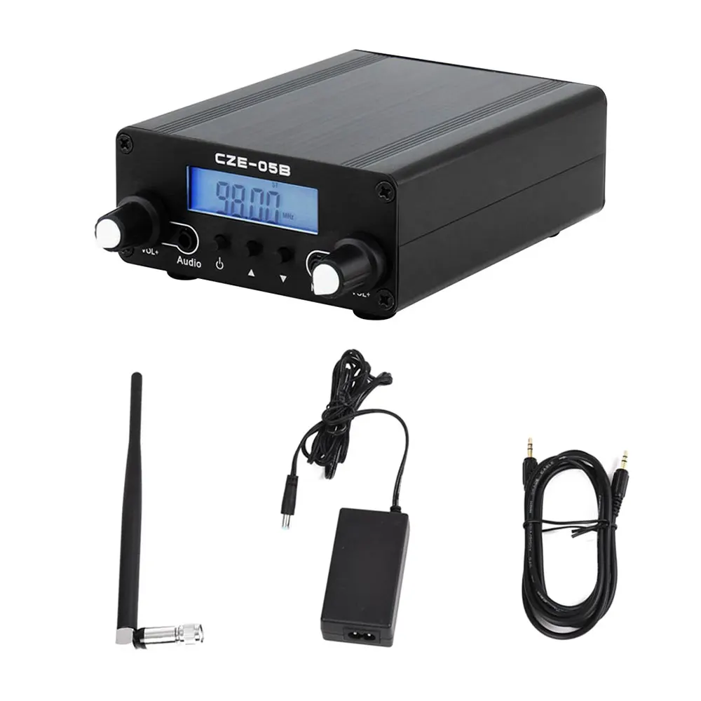 FM Transmitter for Church 0.1/0.5W Digital LCD PLL Wireless Stereo Broadcast with Antenna 76~108MHz Radio | Инструменты