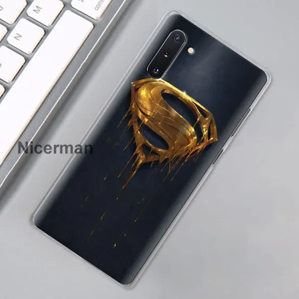 05 Чехлы с логотипом Супермена для телефонов samsung Galaxy Note 10 Plus(5G) Note 8 9 10 S10e S10 S8 S9 Plus жесткий чехол - Цвет: 05