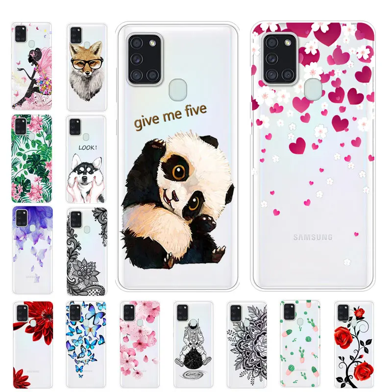 For Coque Samsung 1s Case Transparent Tpu Silicone Soft Phone Cover For Samsung Galaxy 1s Case A 21s 1 S Clear Fundas Cute Phone Case Covers Aliexpress