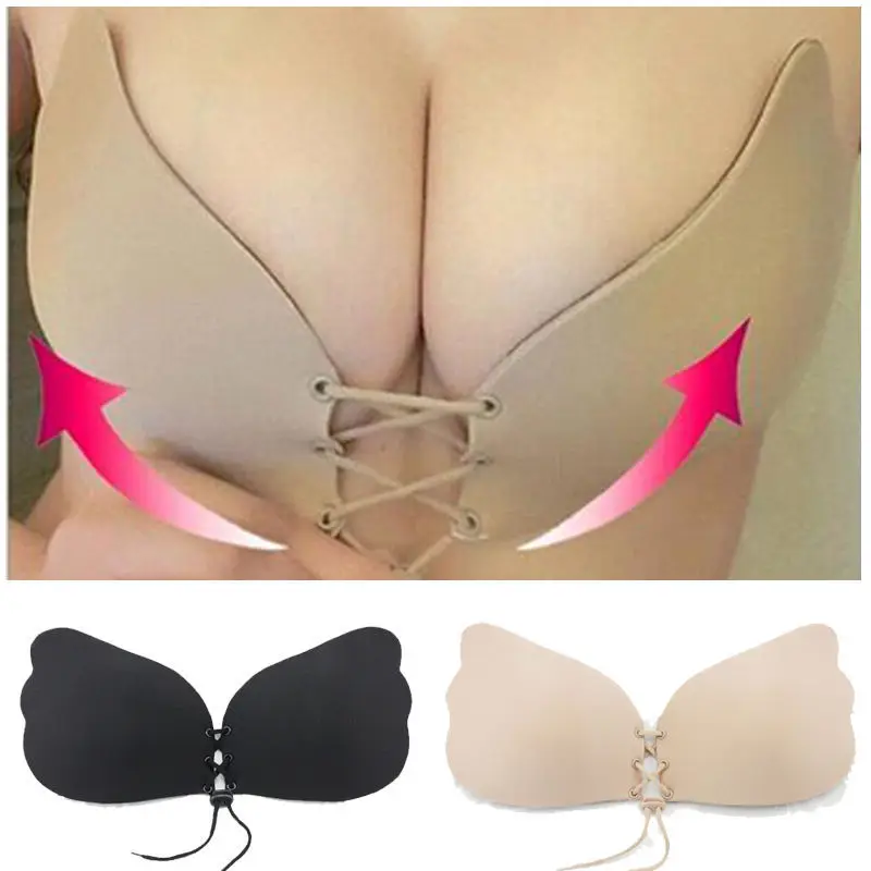 

2020 Most Hot Silicone Self Adhesive Stick On Push Up Gel Strapless Invisible Backless sup SwimWear Beach Suits