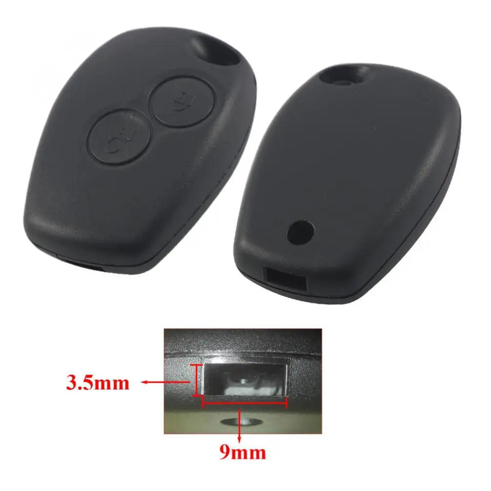 Carcasa de llave de coche con 2 botones, funda de mando a distancia para Renault Dacia Modus Carcasa de llave de coche con 2 botones, funda de mando a distancia para Renault Dacia Modus