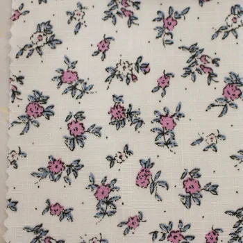 

145 * 100cm 2020 New Floral Print Bamboo Wash Cotton Fabric for Women 's and Children 's Clothing Dresses