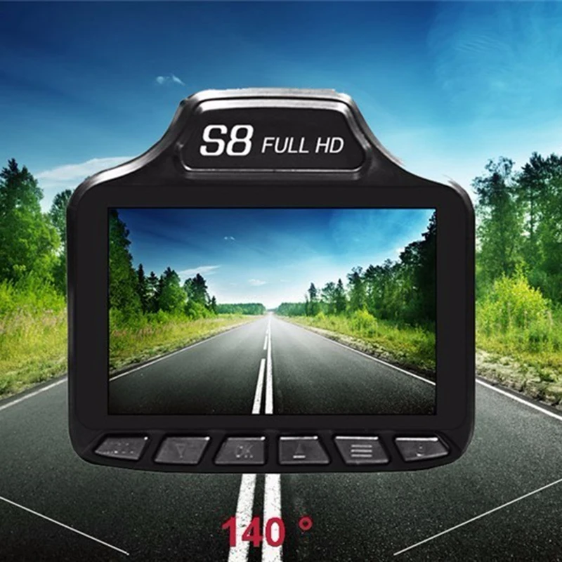 

Radar Detector 3 In1 S8-B Dash Cam Dvr Camera 3.0 Inch Hd 1280X720P Gps Tracker Logger Dvr Video Recorder 140 Degree Lens Russia