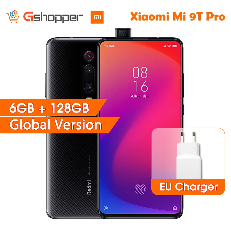 Глобальная версия Xiaomi Mi 9T Pro 6GB ram 128GB rom Смартфон Snapdragon 855 Octa Core 48MP Тройная камера отпечаток пальца 4000mAh