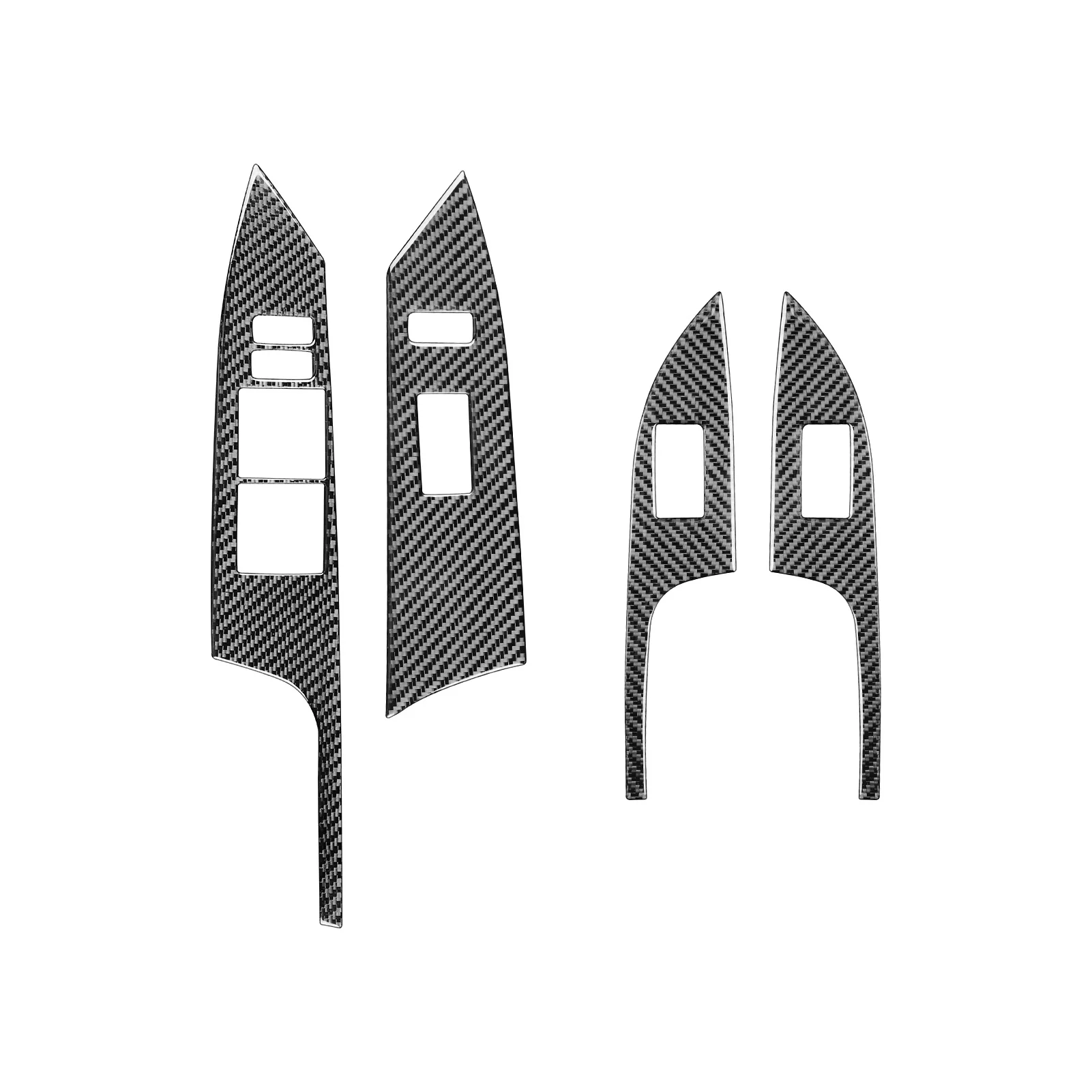 

For Lexus CT 2011-2017 Genuine Carbon Fiber Car Window Lift Switch Panel Cover Trim Sticker Decorative Accessories