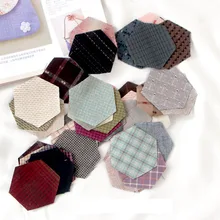 DIY Япония маленькая ткань группа окрашенная пряжа ткань, для шитья ручная работа пэтчворк Квилтинг, сетка полоса точка случайный 50 стиль/лот