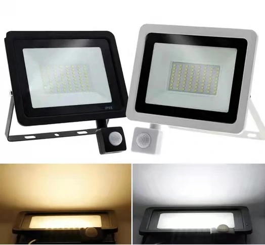 

IP66 Waterproof PIR Motion Sensor LED Floodlight 220V 240V Outdoor Wall Lighting 10W 20W 30W 50W 100W Flood light Spotlight