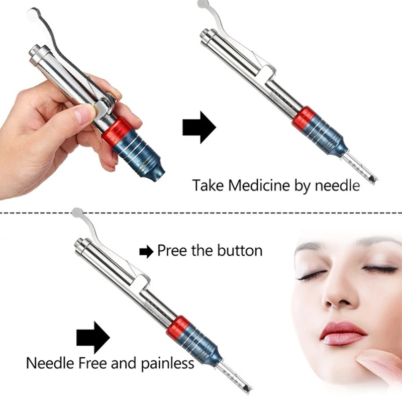New Hyaluronique pen Hyaluronic Acid Guns No needle Injection Serum Atomizer Pen For Anti-wrinkle Skin Rejuvenation Lips Lifting