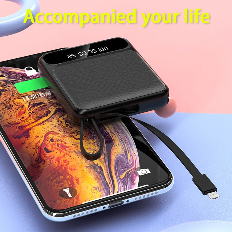30000mAh mini power bank with external battery and dual USB output power bank for iPhone Android Samsung Android Poverbank type c power bank