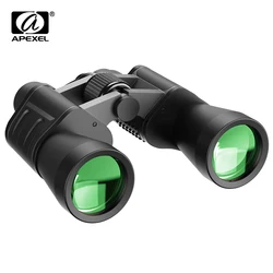 APEXEL 7x50 Porro Binoculars High Power Zoom Telescope 56m/1000m BAK4 Prism Spotting Scope For Hunting Tourism Bird Watching