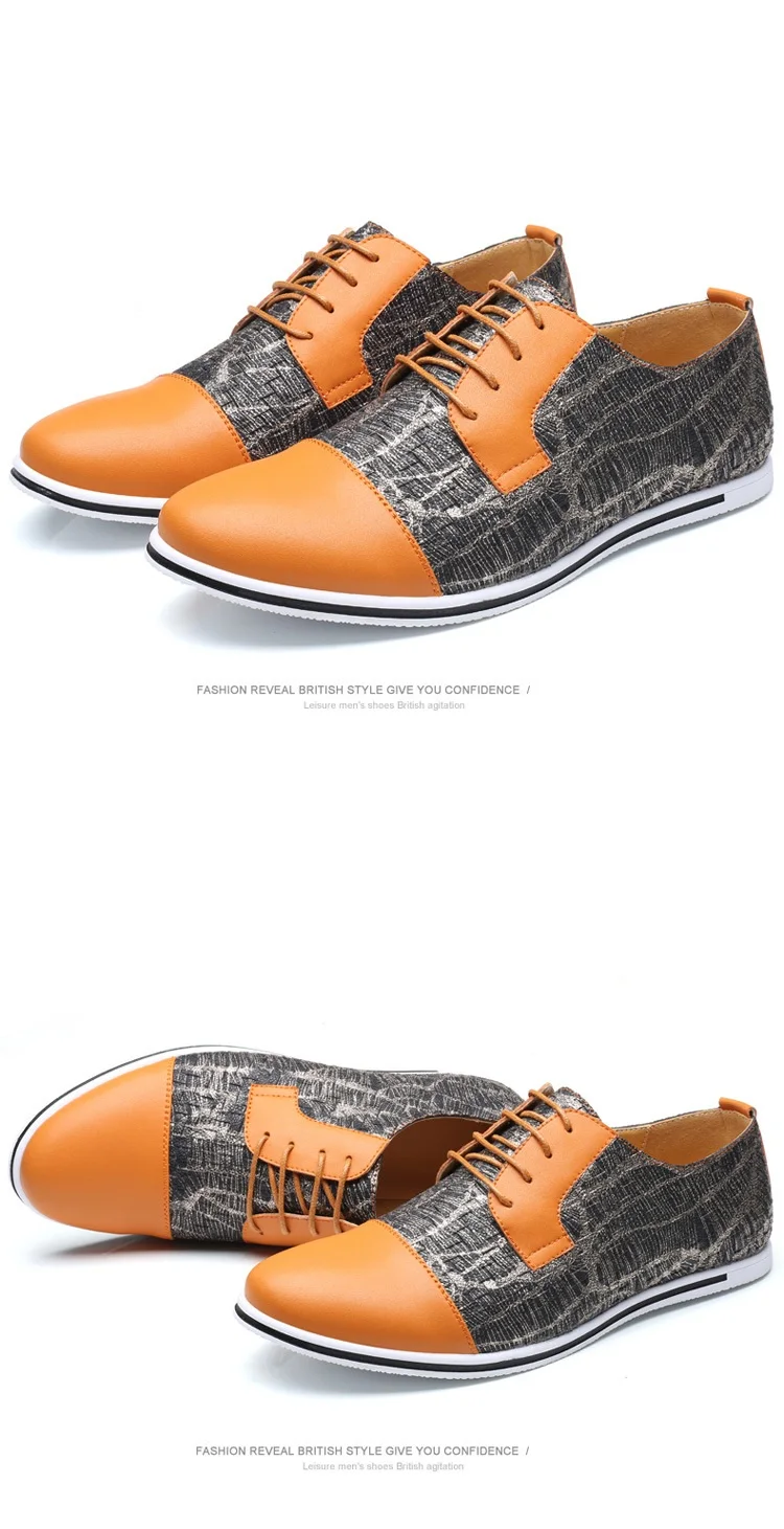 Большие размеры 38-47, 48, 49, 50, Высококачественная Мужская Повседневная обувь в стиле пэчворк Модные мужские дышащие кроссовки на плоской подошве кожаные ткацкие лоферы