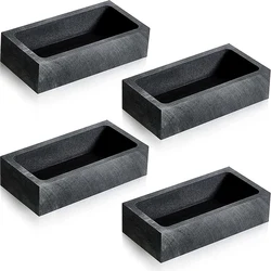 Moule à lingot de Graphite 1 KG, moulage de fonte, de creuset, de couleur argent et or, de raffinage, 4 pièces 