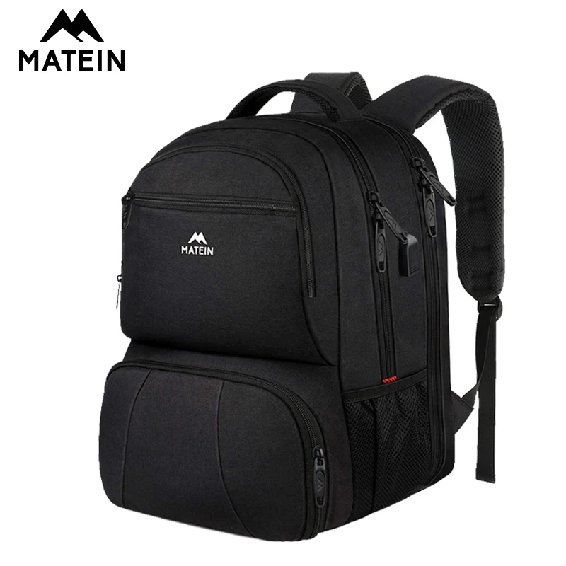 

Matein 17inch lunch backpack Laptop Backpack with USB Charging Port Commuter Backpack for College School Work Office Travel bag