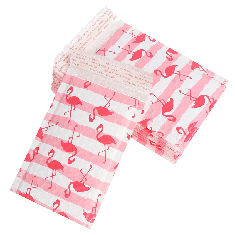 10 Uds 125x180mm Flamingo espacio utilizable Teal de anuncio publicitario de la burbuja sobres bolsa de regalo de bolsa de correo de embalaje bolsas de envío