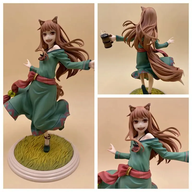Аниме 18 см Spice and Wolf Holo 10th anniversary красивая девушка 1/8 Масштаб Окрашенные ПВХ фигурка